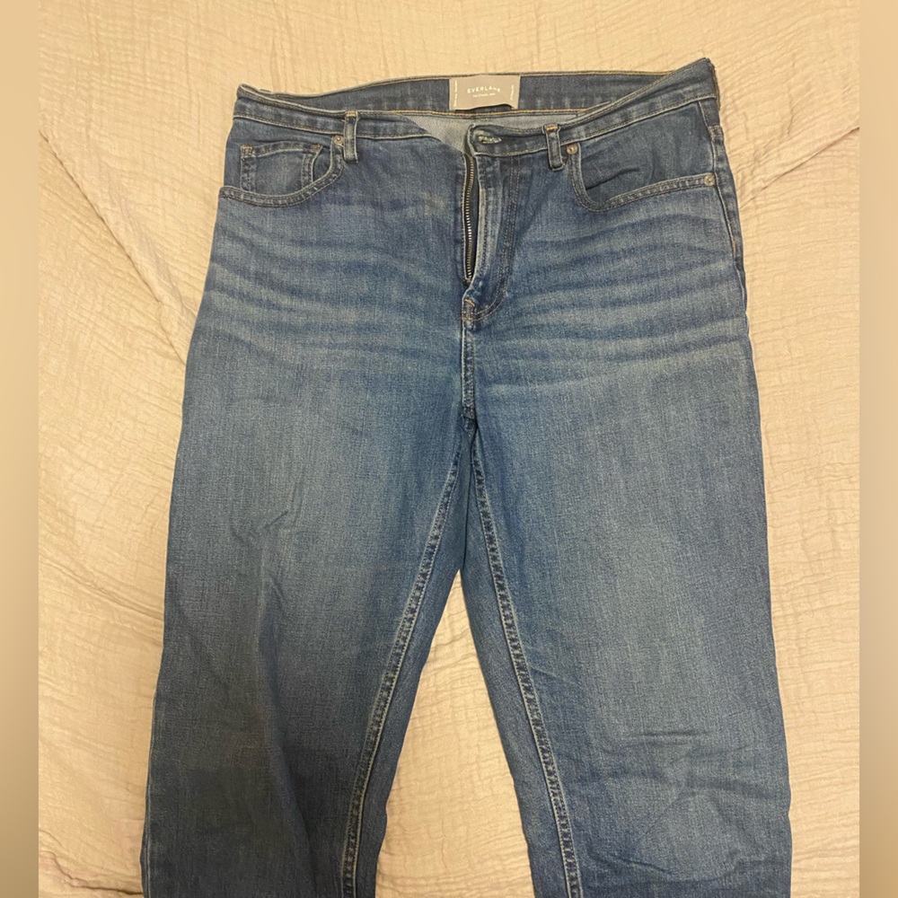 Everlane Cheeky Jean in a medium wash